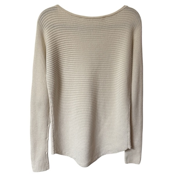 Athleta Huntly Womens Wool Blend Ribbed Sweater Dove Minimalist Size: Small - Picture 2 of 10